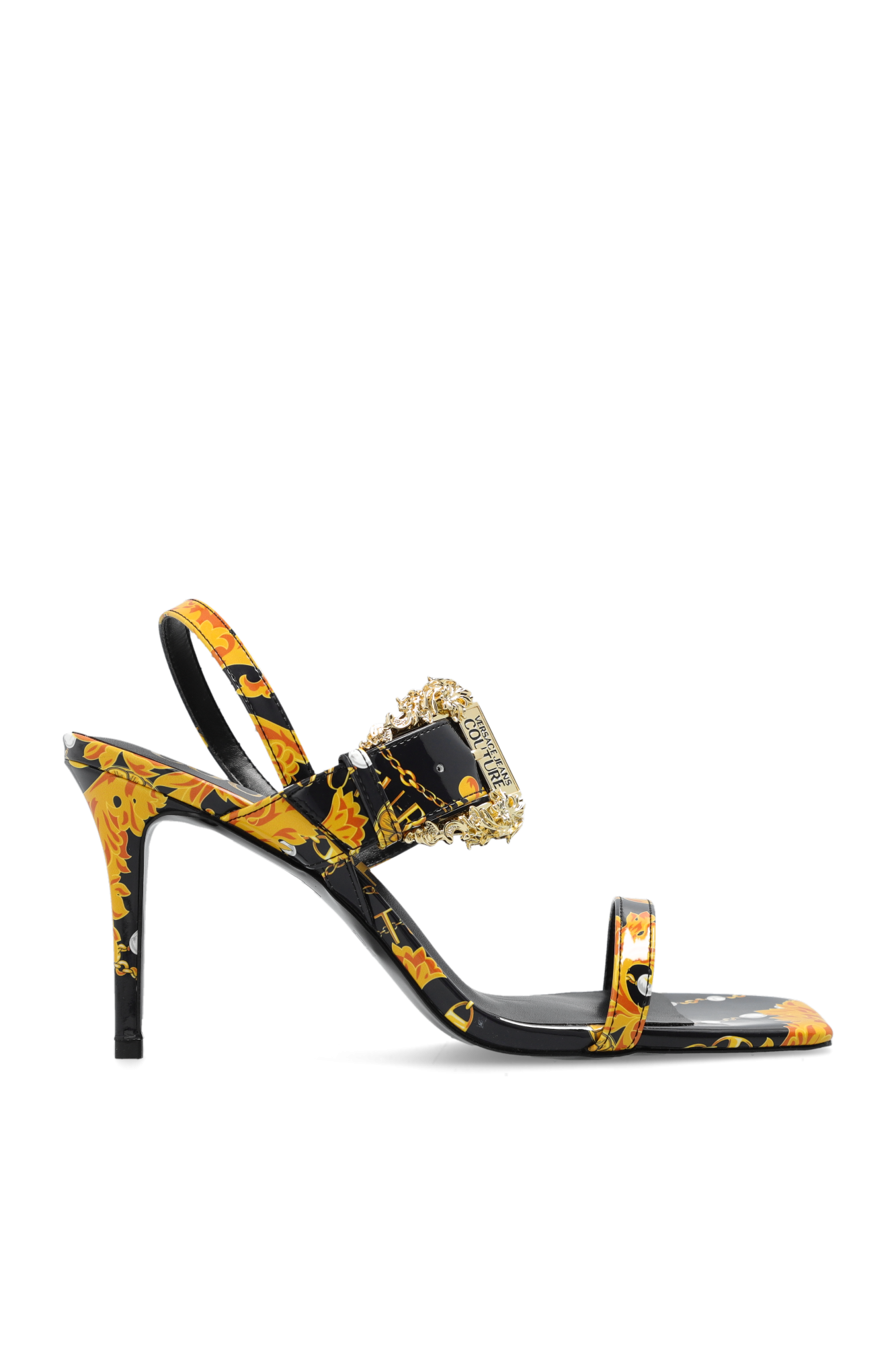 Black Heeled sandals Versace Jeans Couture Vitkac GB